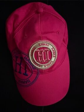 Robin Ruth Hot Pink Baseball Cap with Embroidered HI Patch